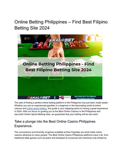 online betting in philippines - philippine online betting sites.